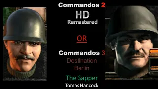 NEW COMMANDOS 2 HD REMASTER FULL HD FACES COMPARISON BY SEPAND !