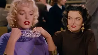 Marilyn Monroe and The Tiara - "How Do You Put It Around Your Neck?"
