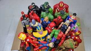 SUPERMAN VS IRONMAN VS SPIDERMAN VS HULK VS CAPTAIN AMERICA VS VENOM SUPERHERO AVENGERS UNBOXING