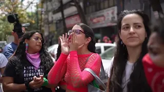 Women protest for rights in Latin America