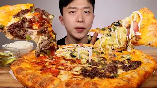 ASMR MUKBANG KOREAN PIZZA EATING SHOW