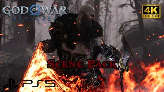 Kratos Scene Pack 4K || God of War Ragnarök || No Captions