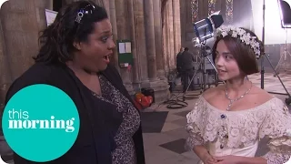 Jenna Coleman Backstage At Victoria And Albert's Wedding | This Morning