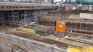 Dresdner Bahn Baustelle Blankenfelde 04.02.2024 (Momentaufnahme am Sonntag)