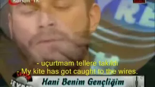kivanc Tatlitug singing in Kanal Turk tv " Hani Benim Gençliğim Nerde " with english translation