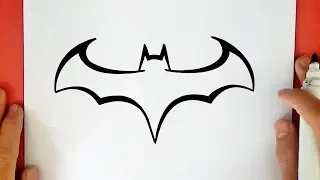 HOW TO DRAW THE BATMAN LOGO