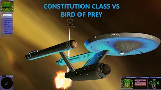 Constitution Class Kirk VS Klingon Bird Of Prey Star Trek Bridge Commander Battle.