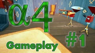 Hello Neighbor Alpha 4  Прохождение часть #1 интересности со стульями