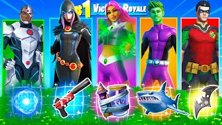 The *RANDOM* TEEN TITANS BOSS Challenge in Fortnite!