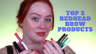 TOP 5 REDHEAD BROW PRODUCTS | Trying them all on!