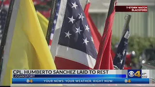 Final farewell to a hero: Marine Corps Cpl. Humberto Sanchez laid to rest during burial with full mi