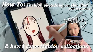 How to sketch a fashion collection on the iPad with Procreate | NYC fashion student