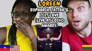 REACTION TO Loreen - Euphoria, Tattoo & Is It Love (Live at Los40 Music Awards)| FIRST TIME WATCHING