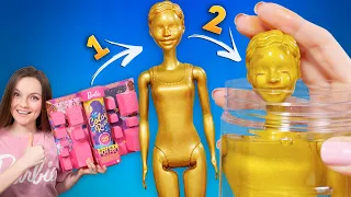 Барби из ЗОЛОТА?😱 25 сюрпризов Barbie Color Reveal AA (афроамериканка)