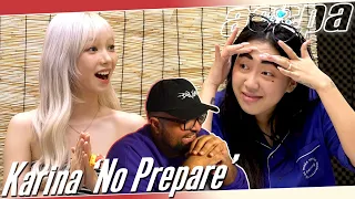 KARINA 'No Prepare w/ Lee Young Ji'  REACTION | TIPSY KARINA IS SO REAL 😍