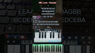 RIP, Love - Faouzia tutorial Piano