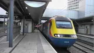 (HD) VP185 HST Clags Out Of Leeds Station with a 2Tone