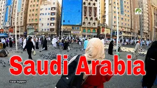 Walking In Makkah City Streets Saudi Arabia Middle East 2023