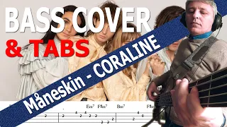 Måneskin - CORALINE (Bass Cover) + TABS