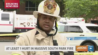 Charlotte Fire Department news conference on 5-alarm fire