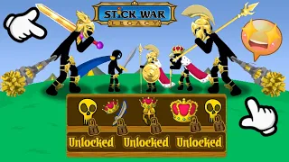 STICK WAR MOD VIP XIPHOS ,SUMMON KING SPAWN GOLDEN SPEARTEN ,GOLDEN GIANTS FULL POWER X999