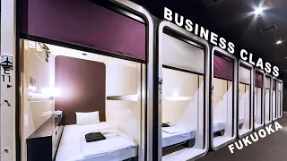 ＄25⁈ Luxury BUSINESS CLASS Capsule Hotel Experience |Fukuoka, Japan 🇯🇵