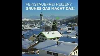 Feinstaubfrei heizen mit Grünem Gas! Biogas heizt komplett feinstaubfrei & schont damit die Umwelt!🌱