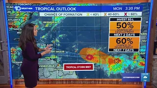 Tracking the Tropics: Tropical Storm Bret could become hurricane in couple of days | 11 p.m. Monday