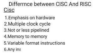 Difference between cisc and Risc | cisc vs Risc |computer funndamental