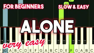 HEART - ALONE | SLOW & EASY PIANO TUTORIAL