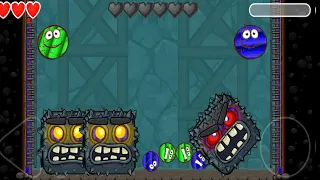 RED BALL 4 BLUE WOOD BALL VS GREEN WOOD BALL FUSION GAMEPLAY IN INTO THE CAVES BOSS BATTLE FUNNY