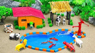 Let's Make a Fun Farm for Barn Animal - Cattle Farm - Horse Stable - Miniature Farm