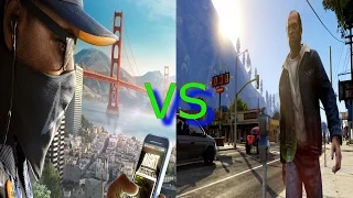 GTA 5 VS WATCH DOGS 2 СРАВНЕНИЕ 4K|60FPS