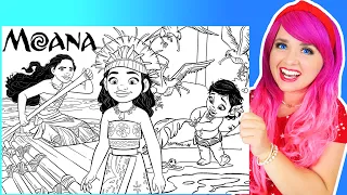 Coloring Moana Disney Coloring Pages | Prismacolor Markers & Pencils