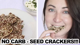 Seed crackers - Low carb, gluten free - Chia, Flax seed, Pumpkin, Sunflower and Sesame Seeds