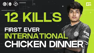 FIRST EVER CHICKEN DINNER AT A INTERNATIONAL TOURNAMENT | PUBG MOBILE WORLD LEAGUE