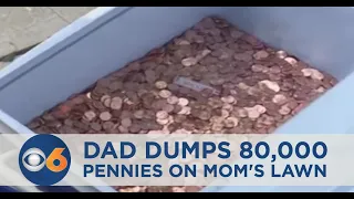 Mother, daughter donate thousands of dumped pennies to domestic abuse center