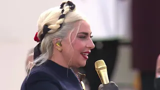 Lady Gaga performs 'The Star Spangled Banner' during Inauguration Day ceremony