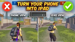 Turn your phone into ipad ✅❌ | ipad VS Phone | Best TPP | PUBG MOBILE/BGMI (Tips & Tricks)