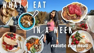 Realistic WHAT I EAT IN A WEEK to gain weight ~ Grocery haul & (lazy) easy healthy meals
