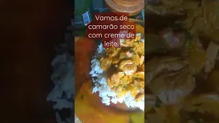 Vamos de Camarão seco com creme de leite?