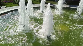 Футаж  фонтан ,вода в фонтане, Футажи бесплатно  для видеомонтажа и для видео роликов ,