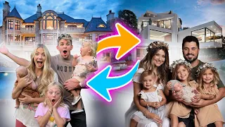 Swapping Houses For 24 Hours With Madison's Family! - challenge