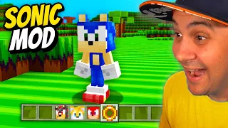 Playing As Sonic in Minecraft Is HARD!