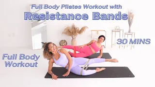 Full Body Pilates Workout with Mini Resistance Band! 30 Mins