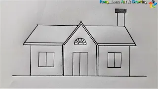 How to draw a House 🏠🏠 Ghar Drawing ❤❤ Pencil Drawing