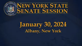 New York State Senate Session - 01/30/2024