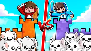 CASTILLO DE GATOS SPARTA VS CASTILLO SEGURO DE RAPTOR 🏰😱 SPARTA Y RAPTOR ROLEPLAY