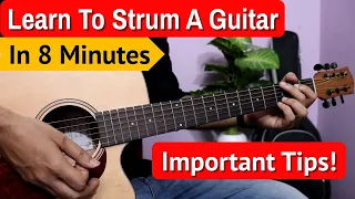Learn Guitar Strumming In Under 10 Minutes | Ninja Technique To Practice Guitar Strumming