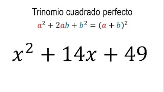 Factorización de un trinomio cuadrado perfecto | Ejemplo 1